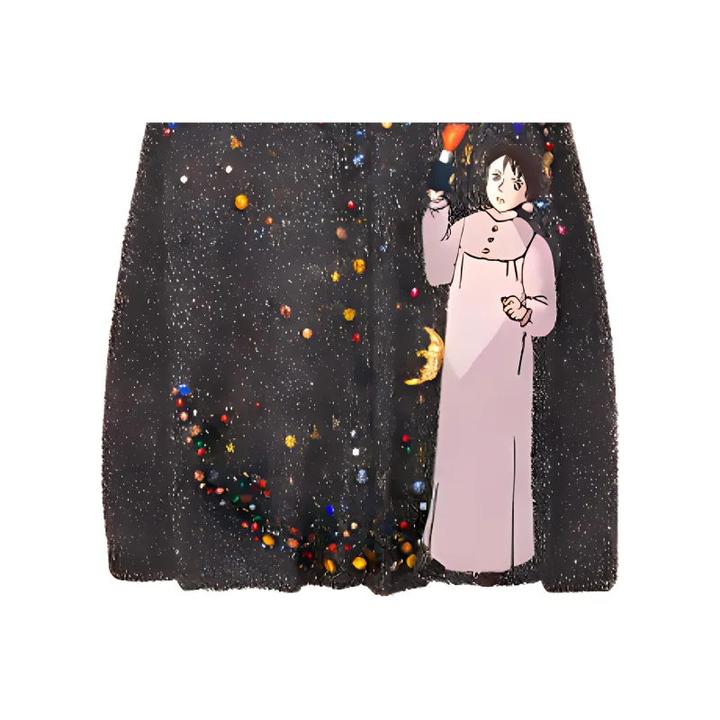LOEWE X Howl's Moving Castle Cashmere Sweaters Unisex Dark Gray-5