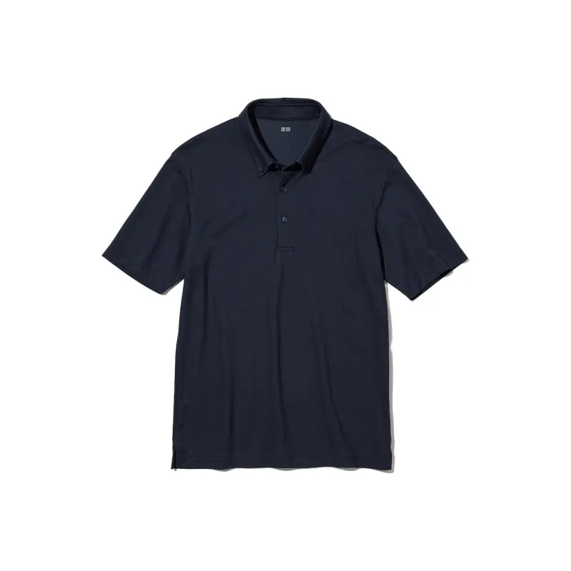 UNIQLO Polo Shirts Men Navy Blue-69-0