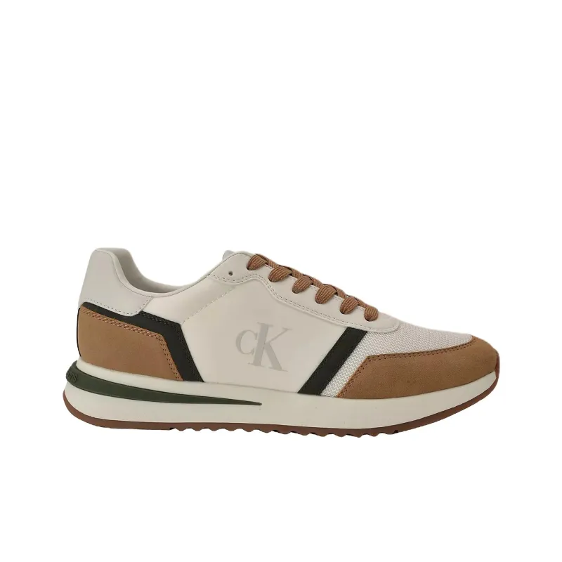 CKJ CALVIN KLEIN JEANS Picio Low Top Casual Shoes Men's Brown-1