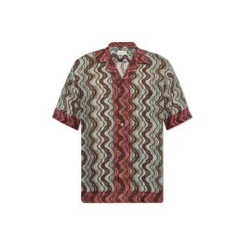 DRIES VAN NOTEN Pattern Printed Short Sleeved Shirt