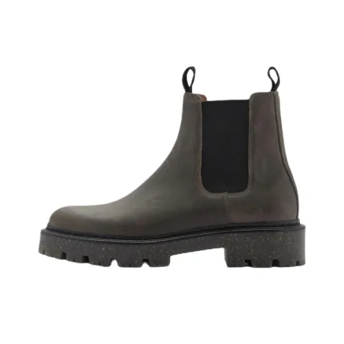MANGO Short Chelsea Boots Women's Gray