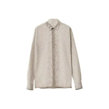 HERMES Shirts Men Gray