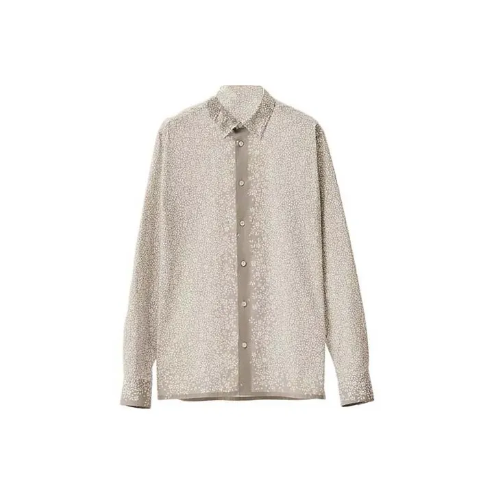 HERMES Shirts Men Gray-0