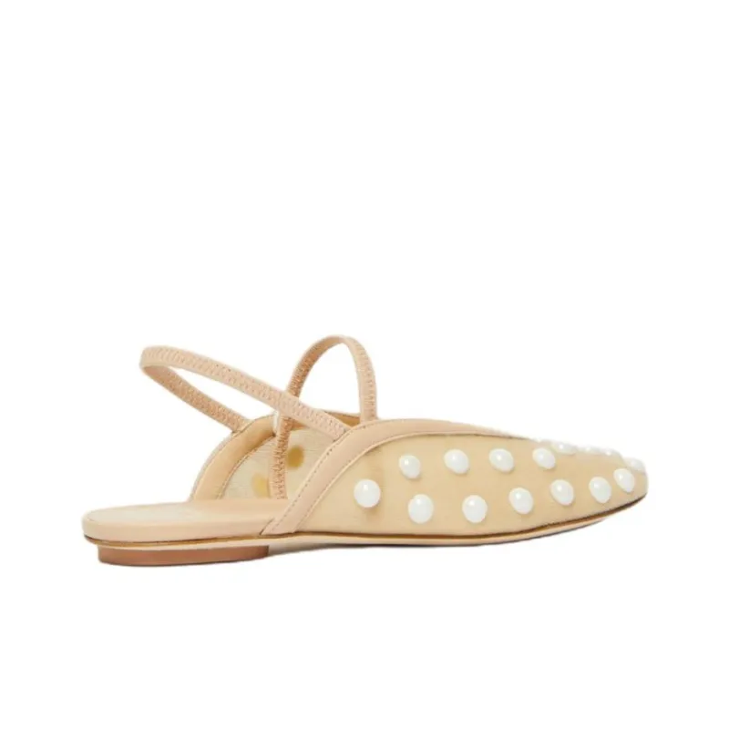 WEEKEND MaxMara Casual Single Shoes Women's Beige-3