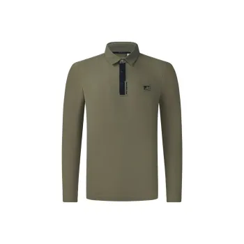 FILA Golf Series Polo Shirt Men's Brown Earth Khaki
