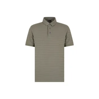 EMPORIO ARMANI Jacquard Jersey Polo Shirt