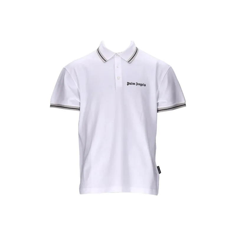 PALM ANGELS Polo Shirts Men White-0