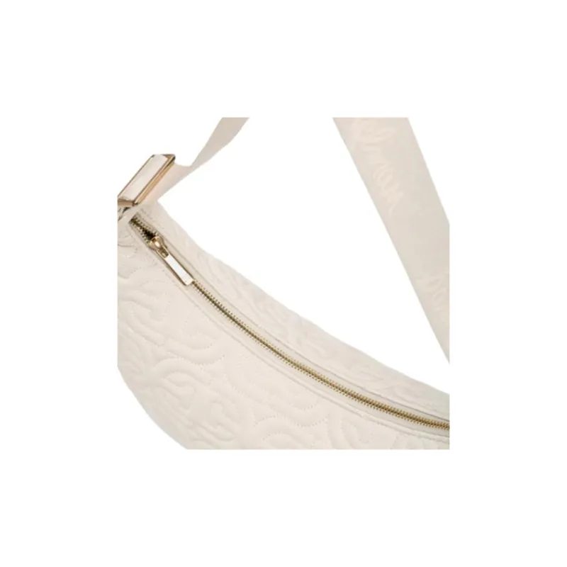 SAM EDELMAN Fabric Shoulder Bag, Crossbody Bag Medium Size Women's Black/Ivory White/Blue-6