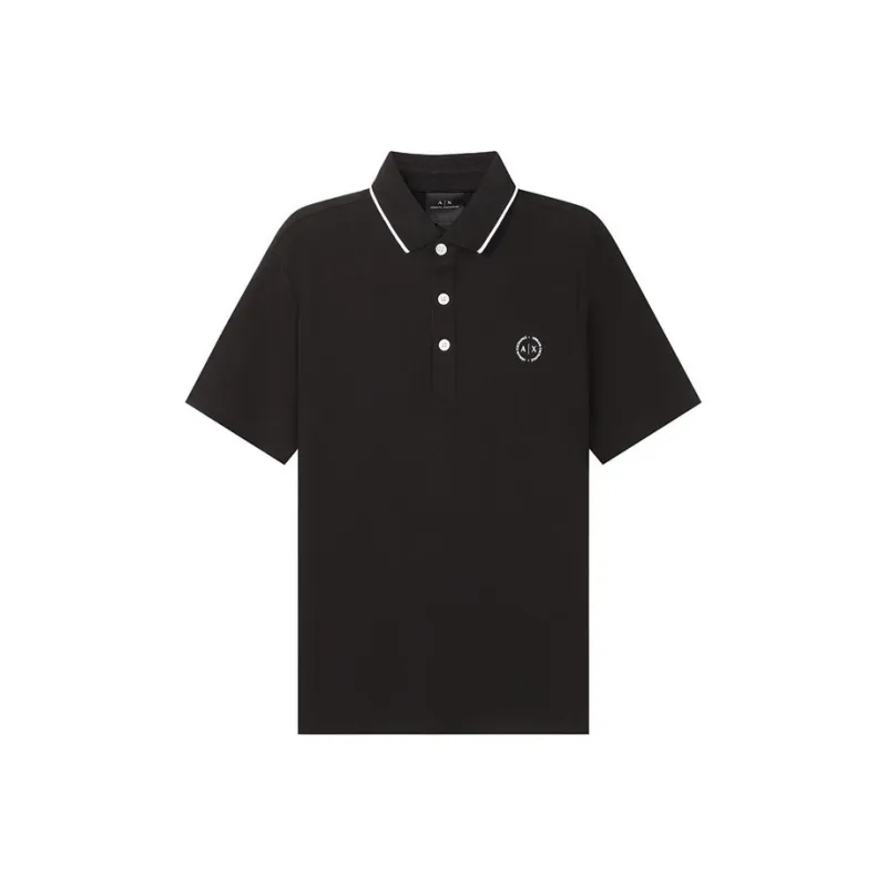 ARMANI EXCHANGE Logo print Polo Shirt-0