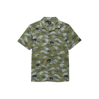 Vans Davista Buttondown Shirt Shirt Men's Olive Green