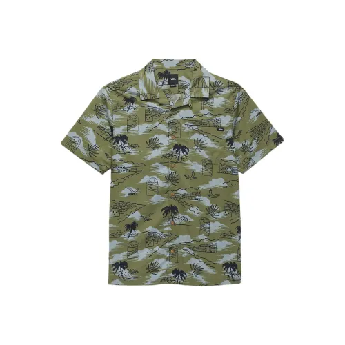 Vans Davista Buttondown Sweatpants shirt Sweatpants shirt Men's Olive Green