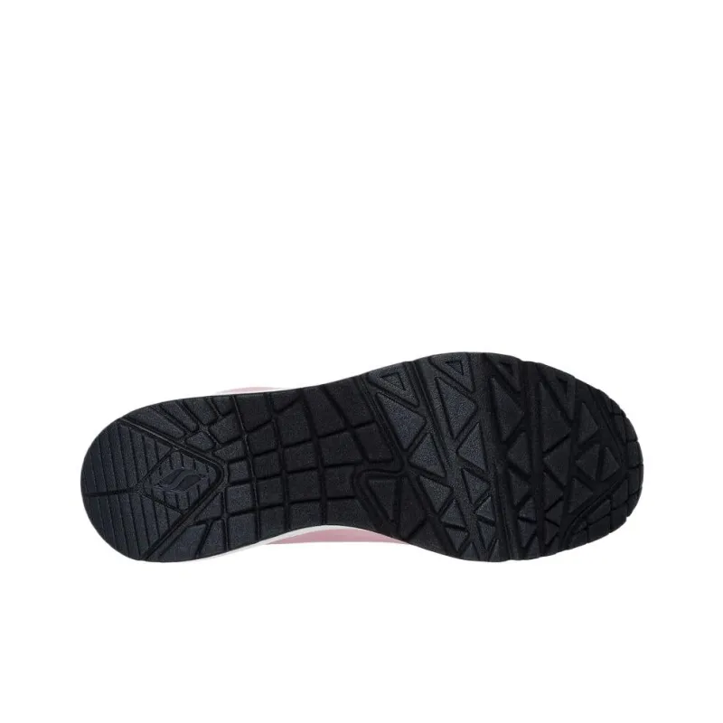 Skechers Uno Low Top Casual Shoes Men's Pink Black-2