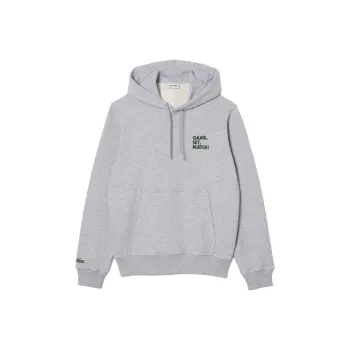LACOSTE Slogan print Cotton Hoodie