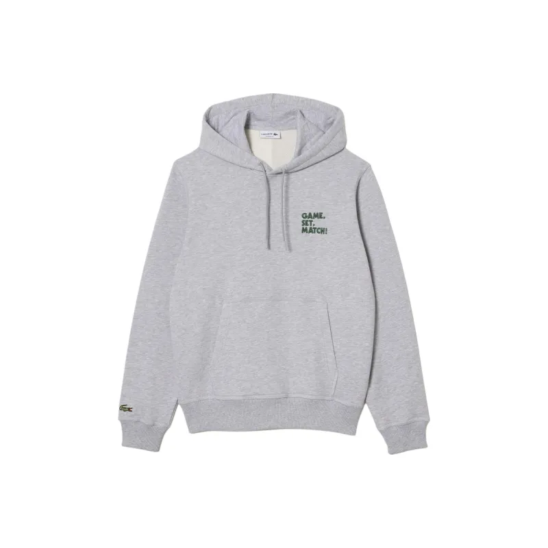 LACOSTE Slogan print Cotton Hoodie-0
