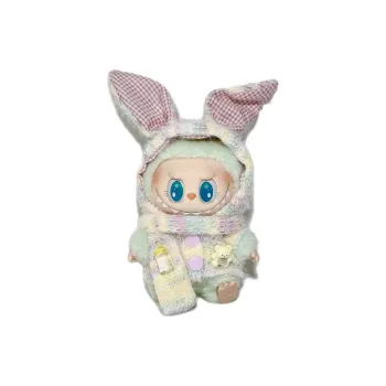 Modified Baby POP MART Hang Tag Box Labubu Vinyl 15cm Height In Sitting Posture For Party