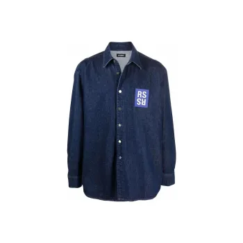 RAF SIMONS Shirts Men Blue