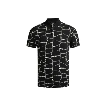 ARMANI EXCHANGE Polo Shirts Men Black