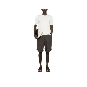 Brunello Cucinelli Short Sleeved Ribbed Jumper