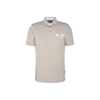 BARBOUR Hirstly FW24 Polo Shirt Men's Gray