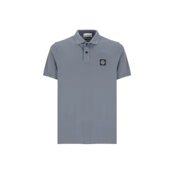 STONE ISLAND Compass Patch Short Sleeved Polo Shirt