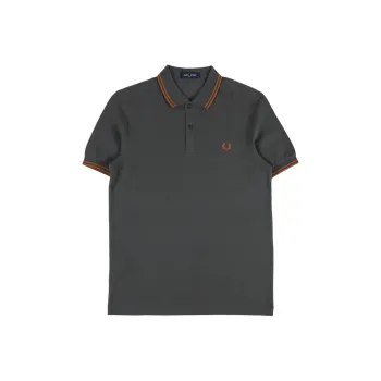 FRED PERRY Polo Shirt Men's Dark Gray