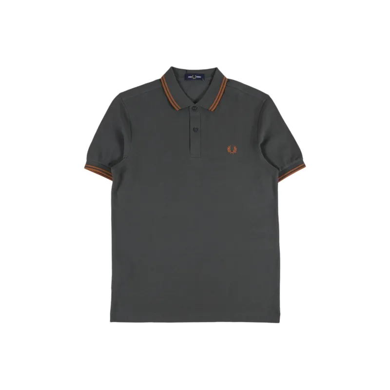 FRED PERRY Polo Shirt Men's Dark Gray-0