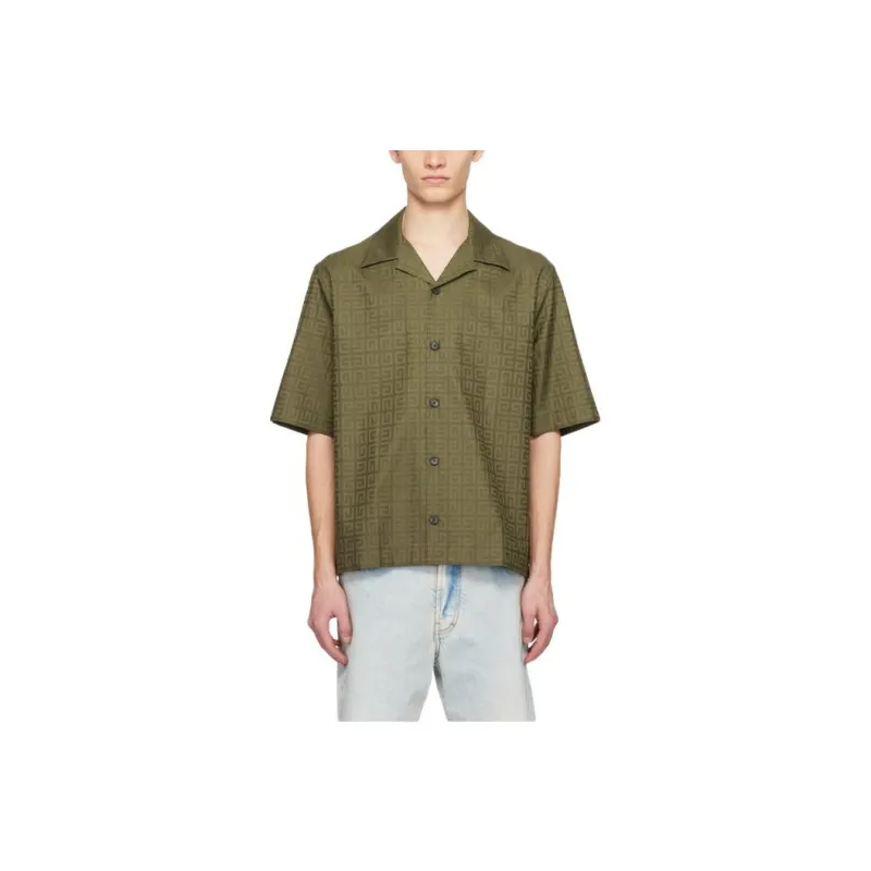 Givenchy Shirts Men Green-0