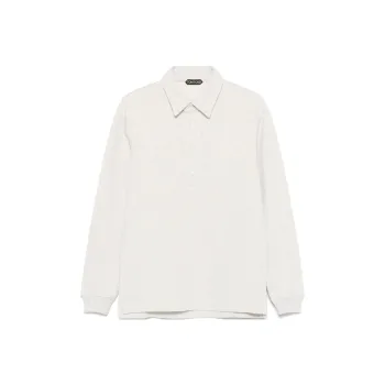 TOM FORD Long Sleeved Knitted Polo Shirt