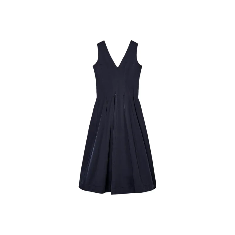 ZARA ZW Series Sleeveless Dress Women's Sea Blue-1