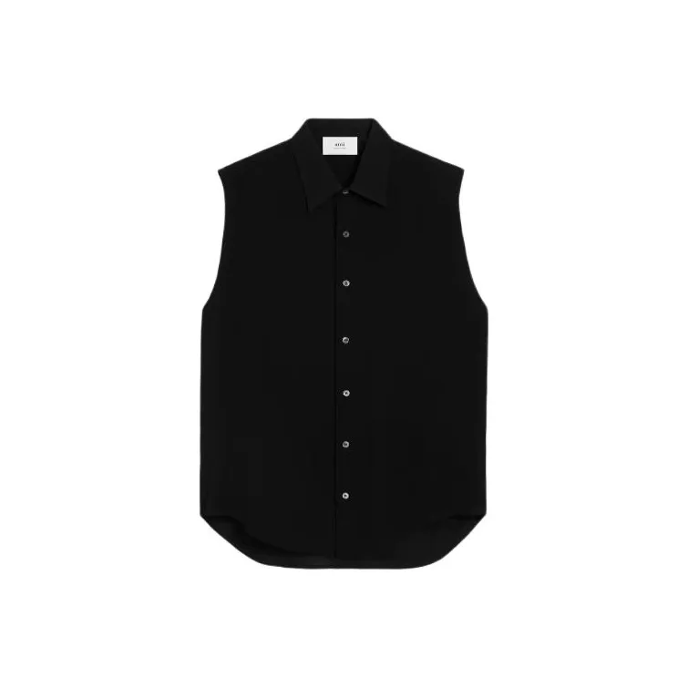 AMIPARIS Sleeveless Buttoned Shirt-0