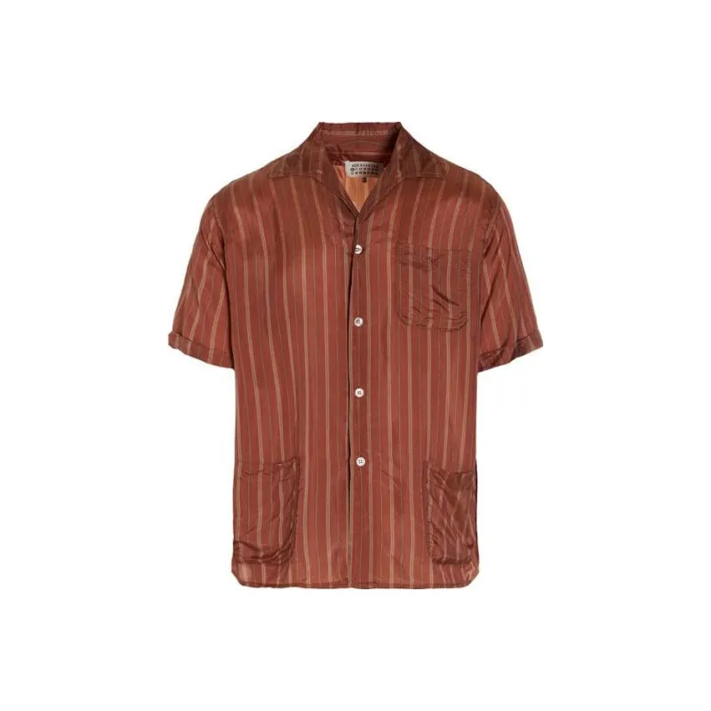 Maison Margiela Shirts Men Red Brown-0