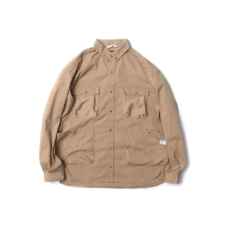 NANGA HINOC RIPSTOP CAMP SHIRTS Shirt Unisex Beige-0