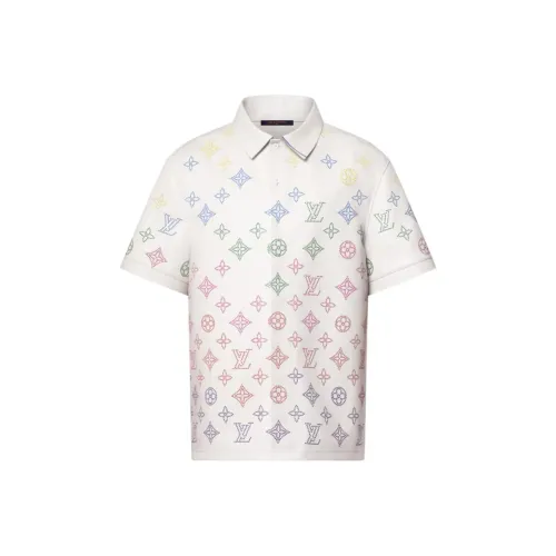 LOUIS VUITTON SS25 Spring Men's Collection Polo Shirt Men's White