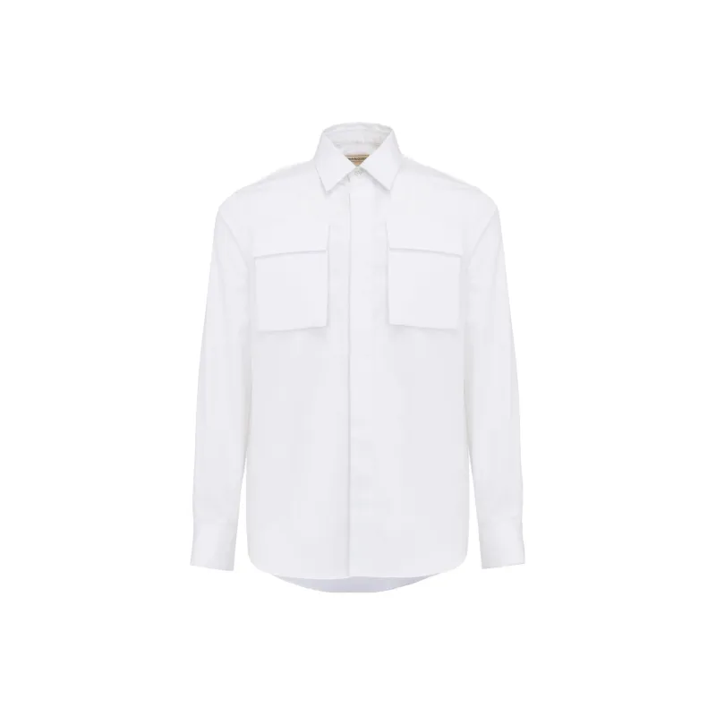 Alexander McQueen Long Sleeved Pocket Detailed Shirt-0