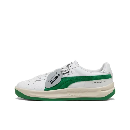 Porsche Legacy x PUMA GV Special Anti Slip Wear Resistant Low Top Casual Shoes Unisex White Green