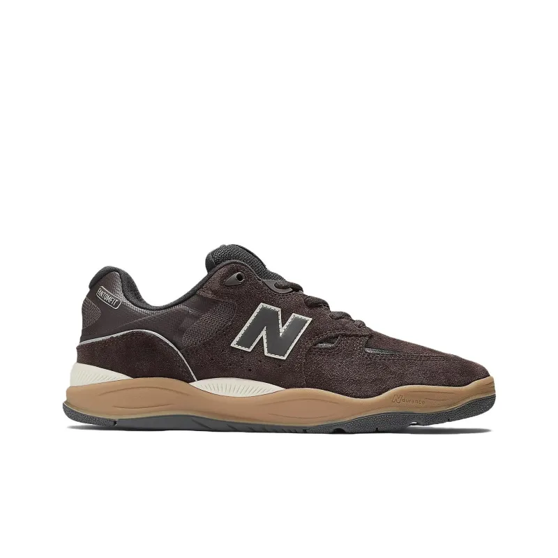 New Balance NB Numeric Tiago Lemos 1010 Anti Slip Wear Resistant Low Top Skateboard Shoes Unisex Brown-1