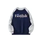 Navy Blue & Heather Gray Sleeves