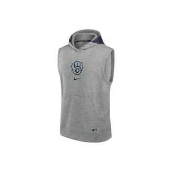 Nike Milwaukee Brewers Authentic Collection Early Work Sweatshirt Men's Gray