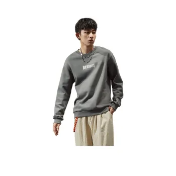 Tonlion Sweatshirt Men's Thin Ink Gray