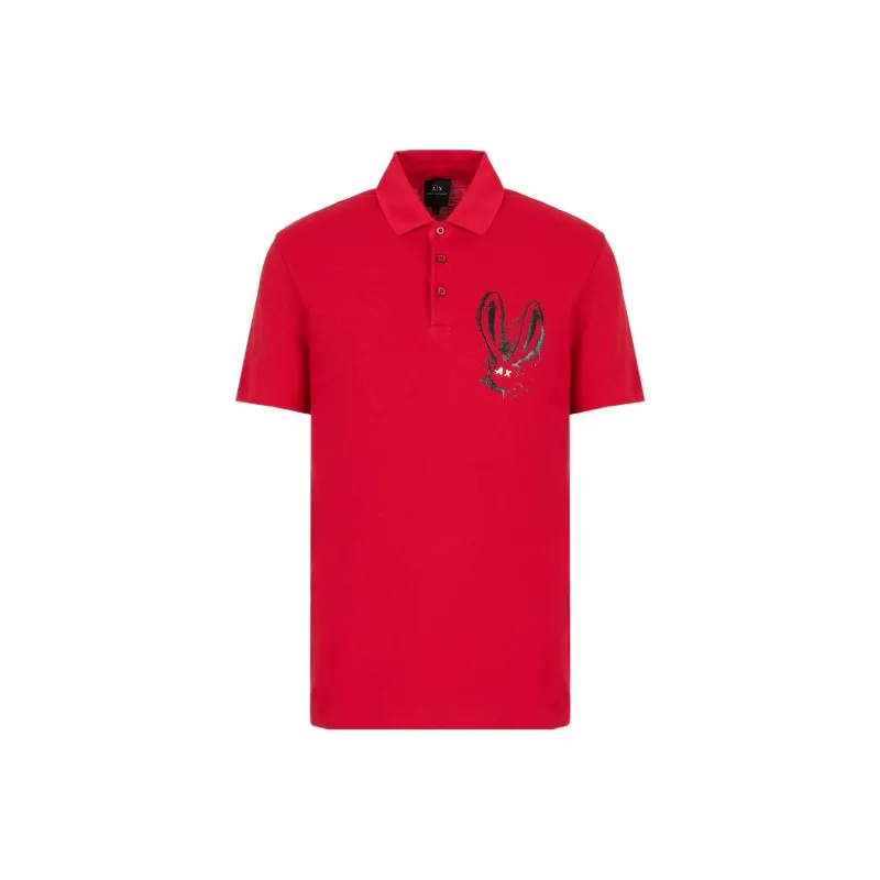 ARMANI EXCHANGE Polo Shirts Men Red-0