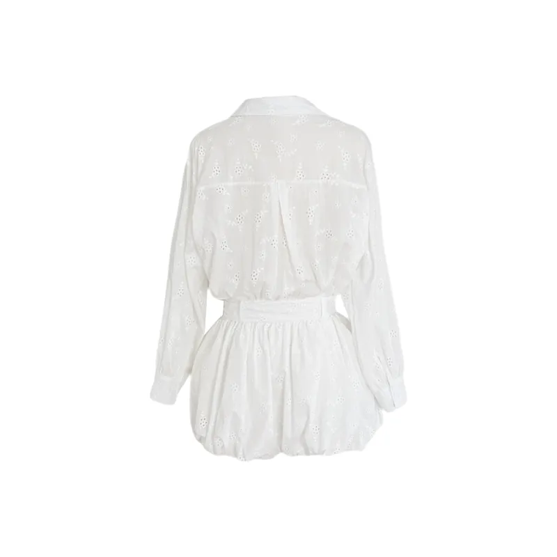 Udon House Skirt Set Women's White-1