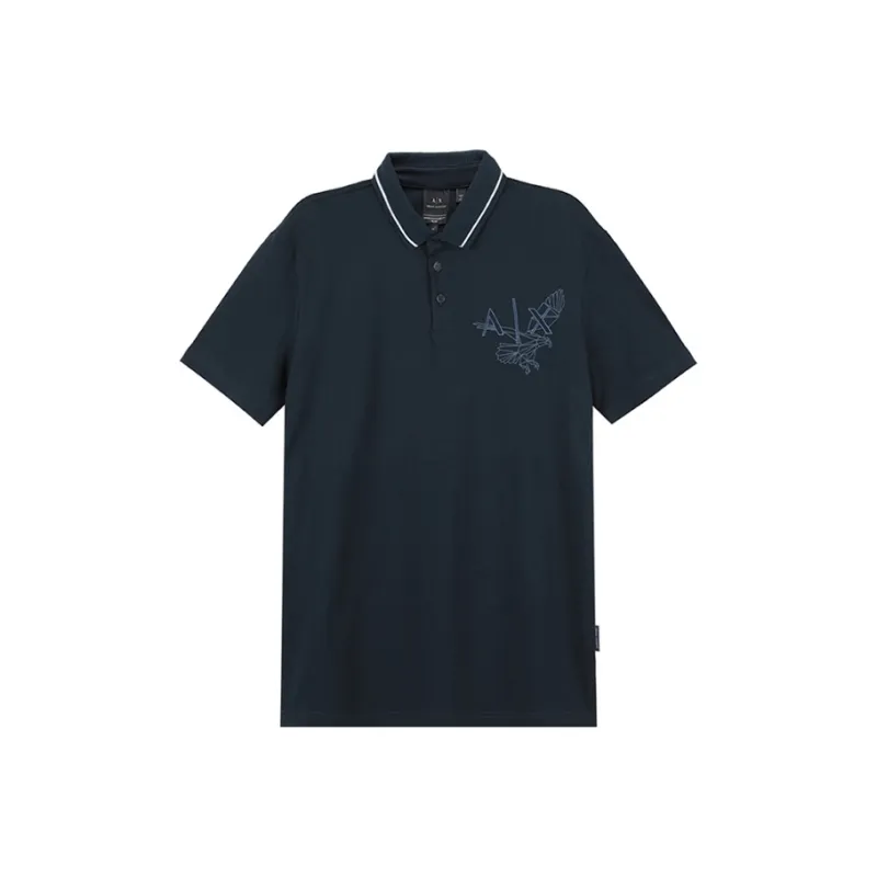 ARMANI EXCHANGE Polo Shirts Men Marine Blue-0