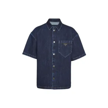 PRADA FW22 Shirt Men's Marine Blue