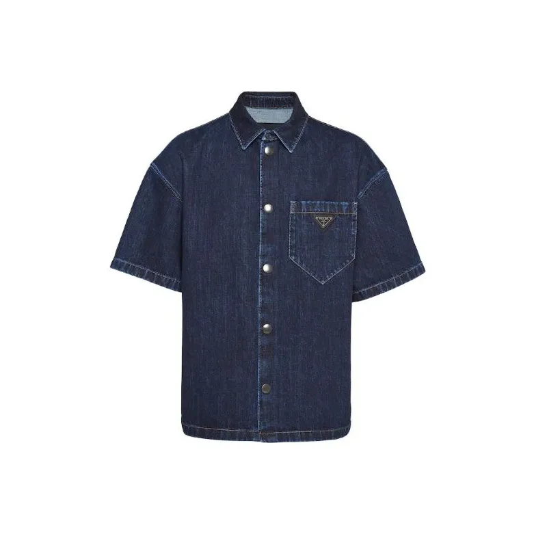PRADA FW22 Shirt Men's Marine Blue-0