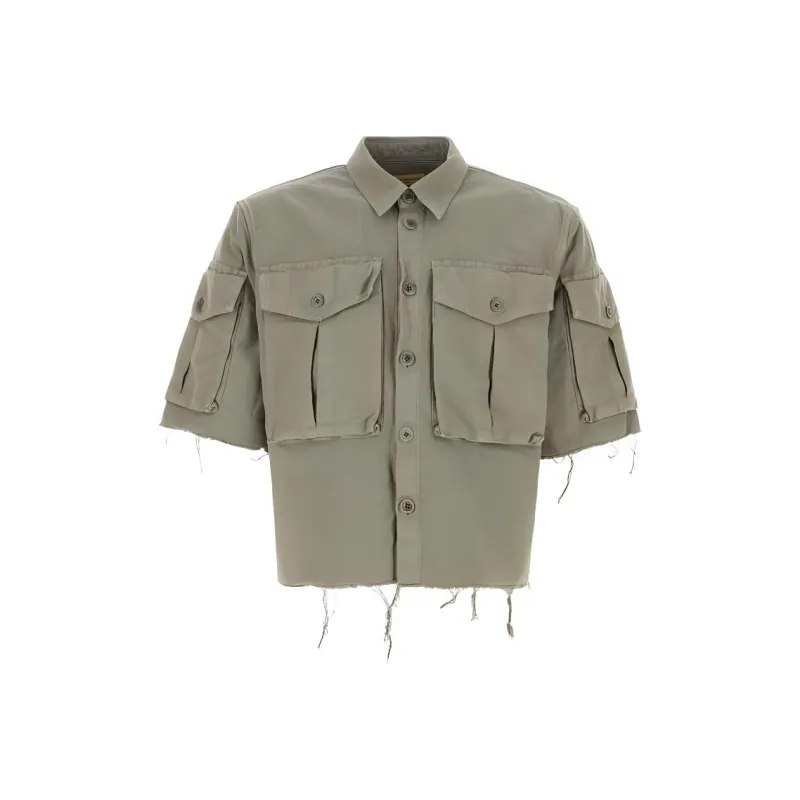DRIES VAN NOTEN SS24 Shirt Men's Army Green-0