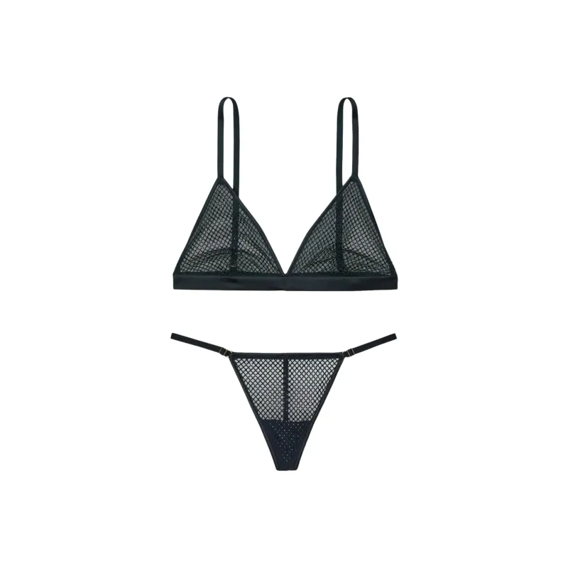 Victoria's Secret Underwear Set Women's Marine Blue-0