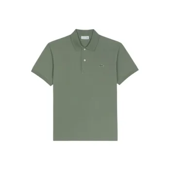 LACOSTE Polo Shirt Men's Gray Green