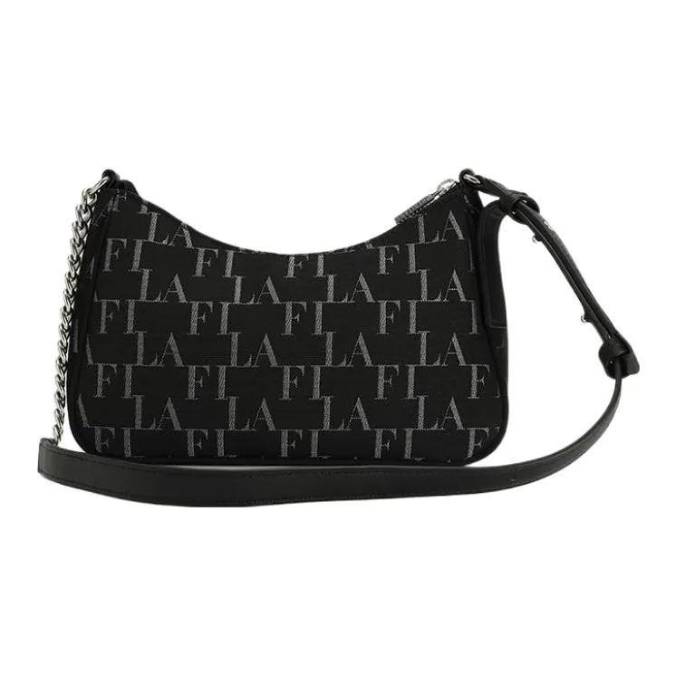 FILA MODERN HERITAGE Fabric Crossbody Bag Women's Black-3
