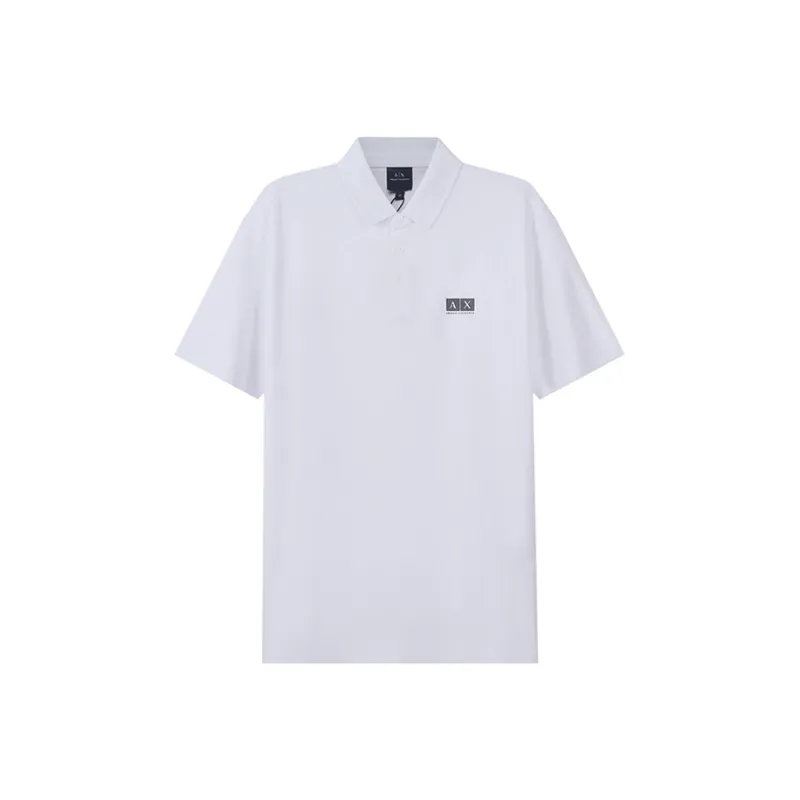 ARMANI EXCHANGE Polo Shirts Men White-0