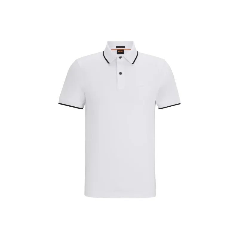 HUGO BOSS Logo Embroidered Polo Shirt-0